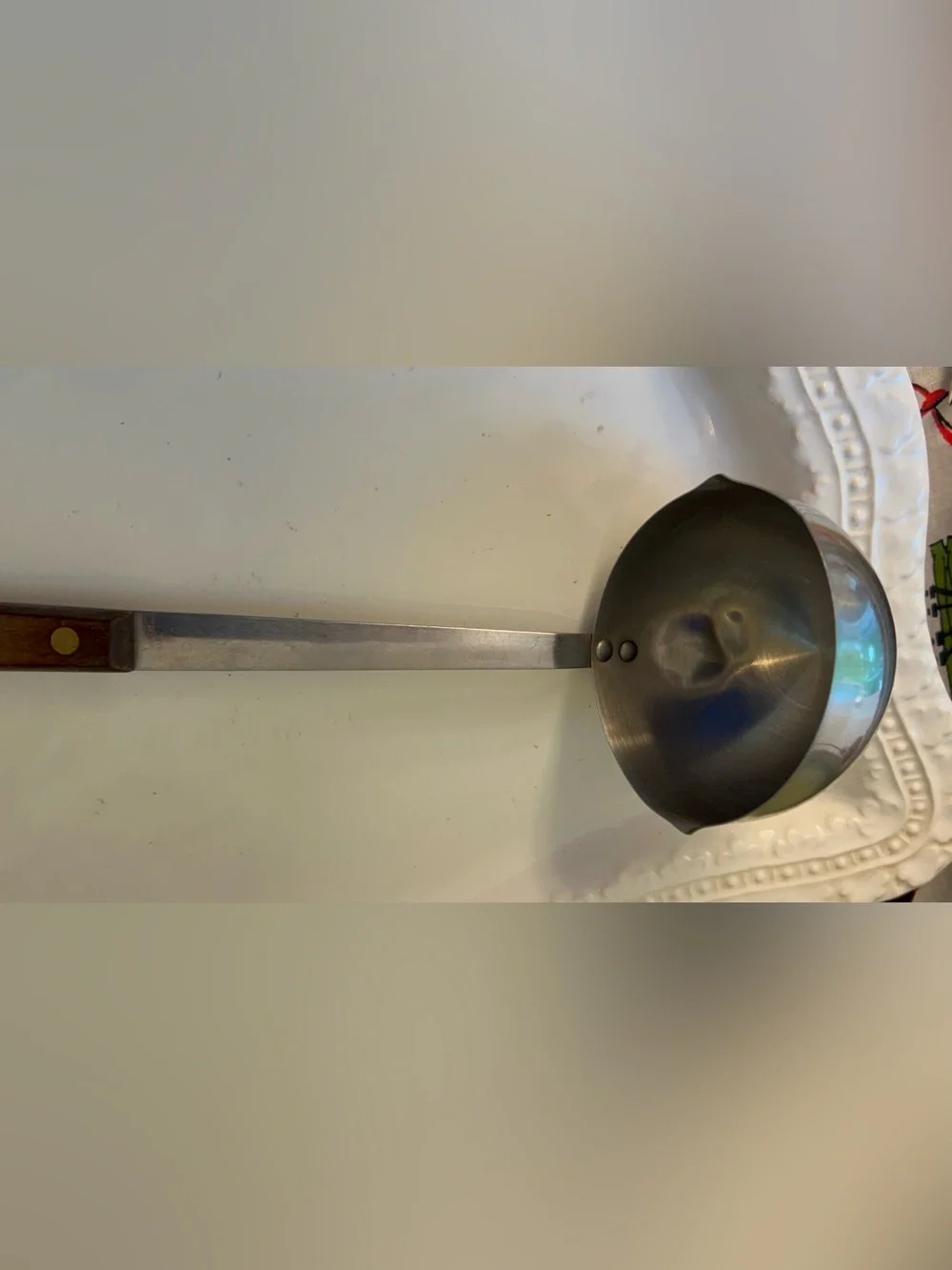 Flint Arrowhead Wood-Handle Stainless Steel Ladle